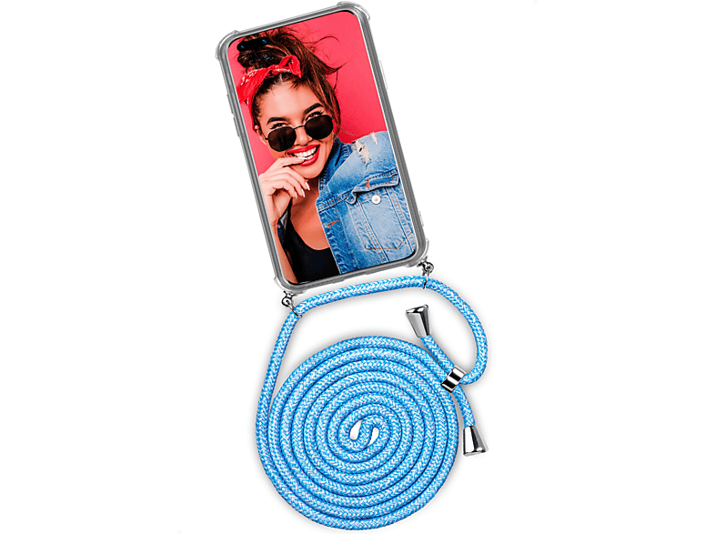 ONEFLOW Twist Case, Backcover, Huawei, P40 Pro / P40 Pro Plus, Chilly Jeans (Silber) | Handyketten