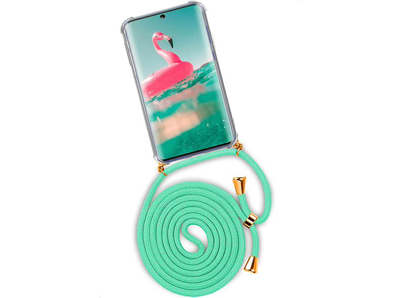 / Backcover, Samsung, Icy Plus S20 Mint Galaxy Case, Twist ONEFLOW 5G, (Gold)
