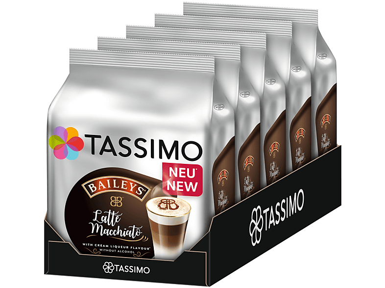 TASSIMO Baileys Latte Macchiato T Discs 5x8 Getränke Kaffeekapseln (Tassimo Maschine (T-Disc System))