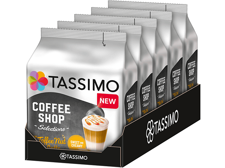 TASSIMO Toffee Nut Latte Coffee Shop Selections T Discs 5 x 8 Getränke Kaffeekapseln (Tassimo Maschine (T-Disc System))