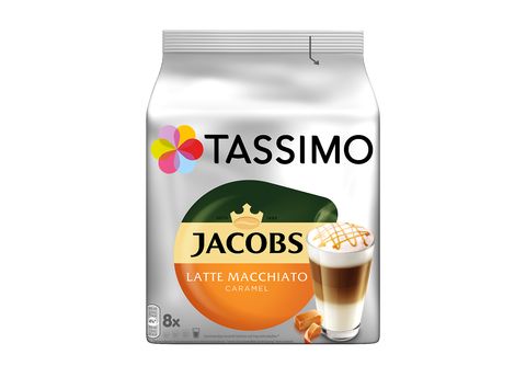 Dosettes Jacobs Latte Macchiato Caramel, T-Discs TASSIMO