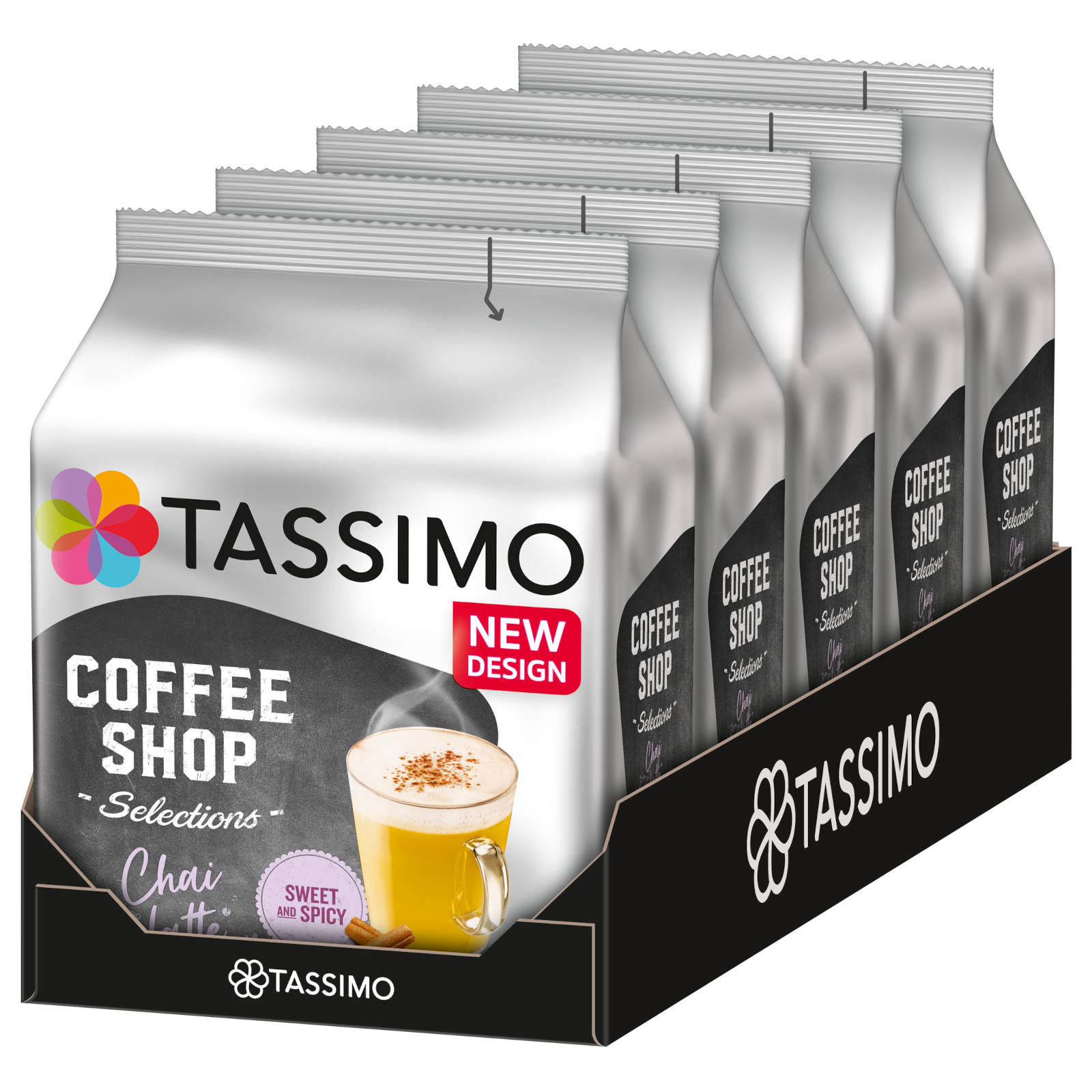 x Teekapseln Kapseln System)) (T-Disc Latte Selections 5 Getränke Maschine Coffee Tee 8 Shop TASSIMO Chai T (Tassimo Disc