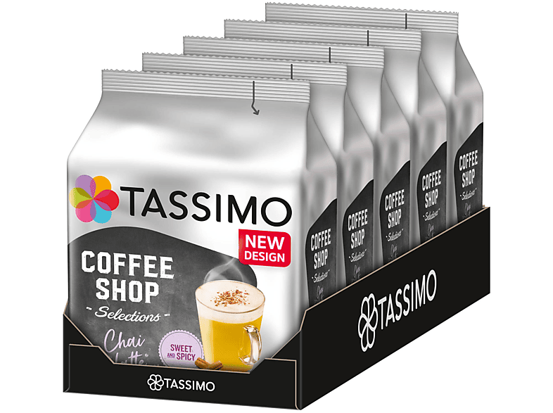 TASSIMO Kapseln Coffee Shop Selections Chai Latte Tee T Disc 5 x 8 Getränke Teekapseln (Tassimo Maschine (T-Disc System))