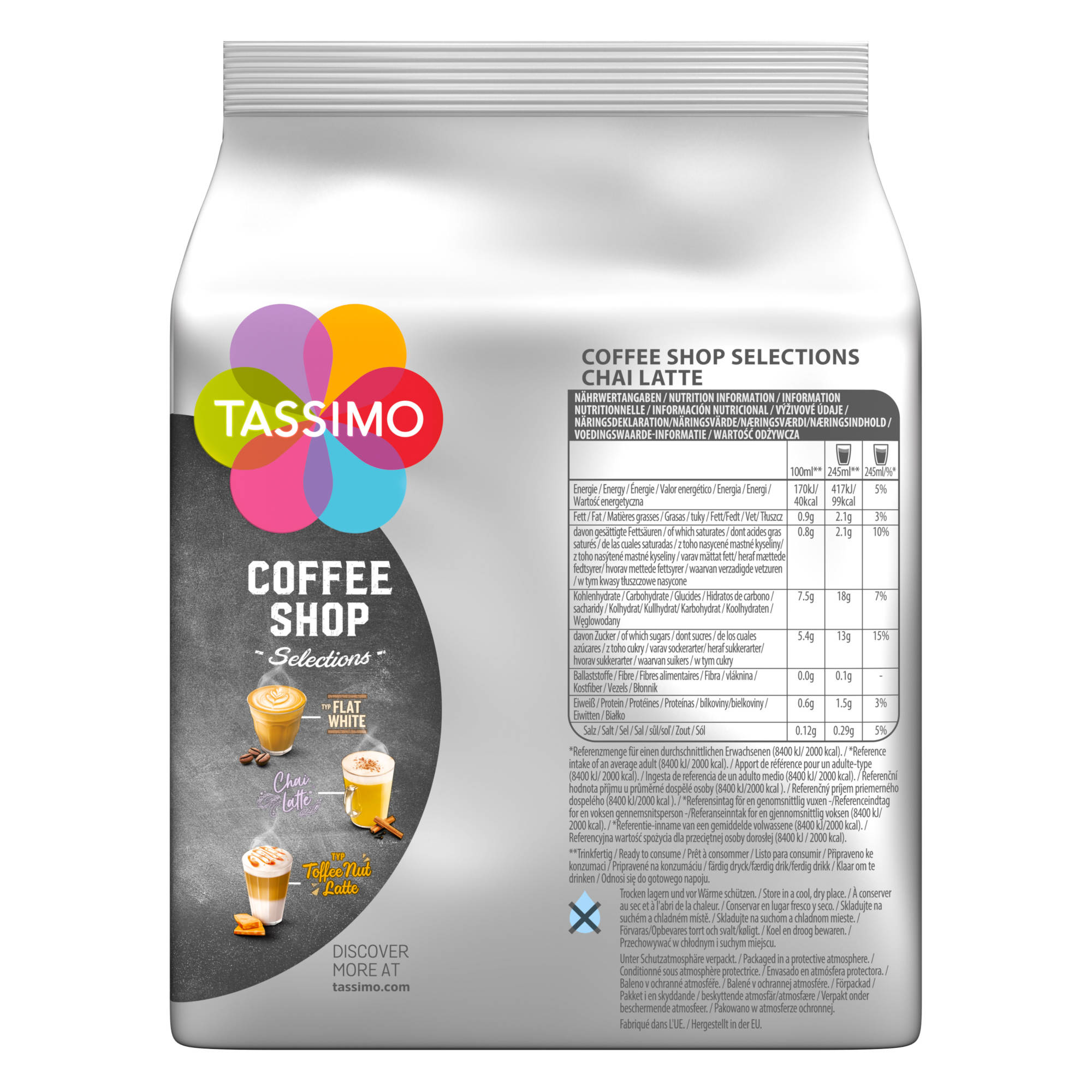 (T-Disc Toffee Selections (Tassimo Latte Getränke System)) Chai| Nut Kaffeekapseln TASSIMO Maschine Shop 48 Coffee