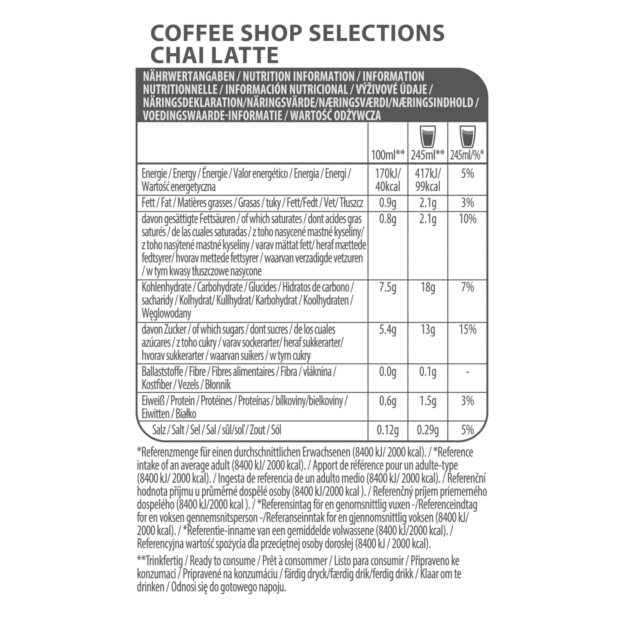 x Teekapseln Kapseln System)) (T-Disc Latte Selections 5 Getränke Maschine Coffee Tee 8 Shop TASSIMO Chai T (Tassimo Disc