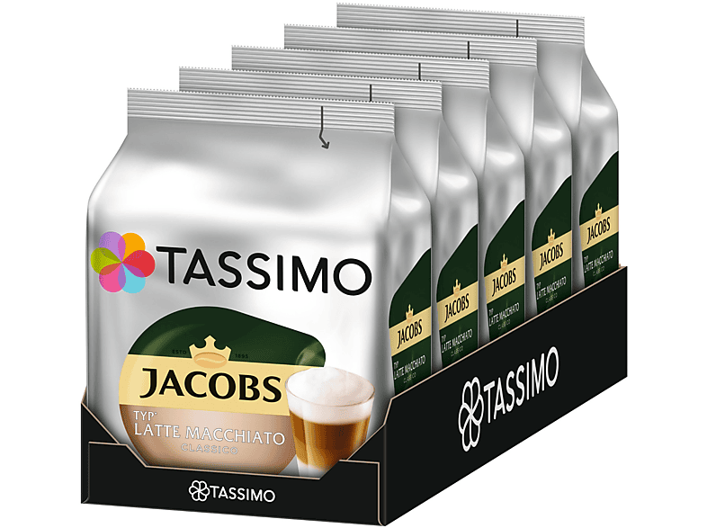 TASSIMO Jacobs Typ Latte Macchiato Classico T Discs 5x8 Getränke