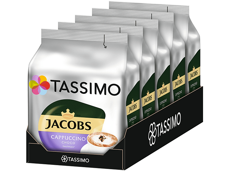 TASSIMO Jacobs Cappuccino Choco T Disc 5 x 8 Getränke Schokogeschmack Kaffeekapseln (Tassimo Maschine (T-Disc System))
