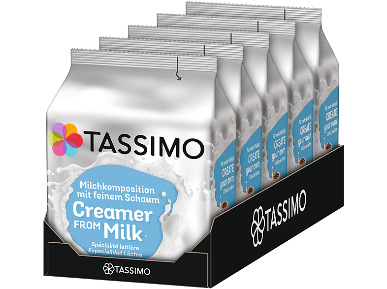TASSIMO Milchkomposition T Discs 5 x 16 Milchschaum für Kaffeespezialitäten Milchkapseln (Tassimo Maschine (T-Disc System)) | Kapseln
