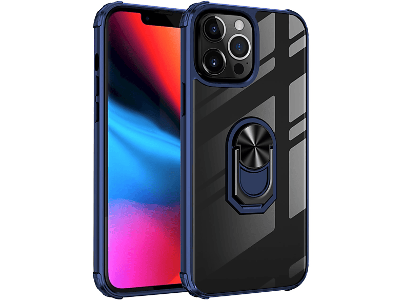 CASEONLINE Ring, Backcover, Apple, iPhone 13 Pro, Blau | MediaMarkt