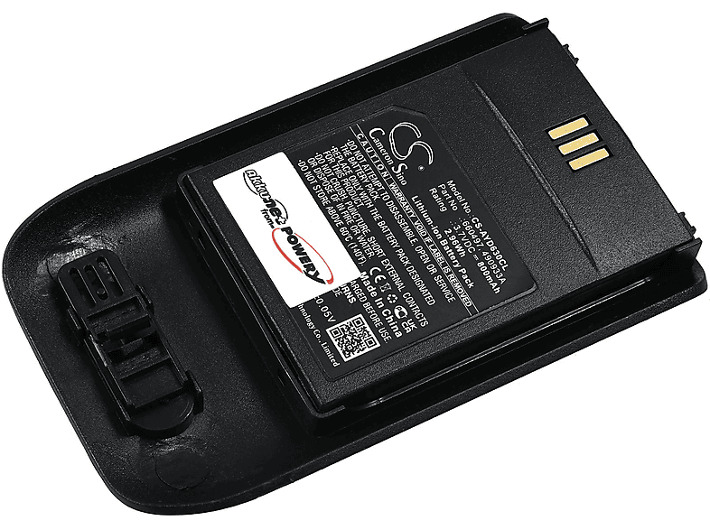 POWERY Akku für Ascom DH7 Akku, 3.7 800mAh Volt, Li-Ion