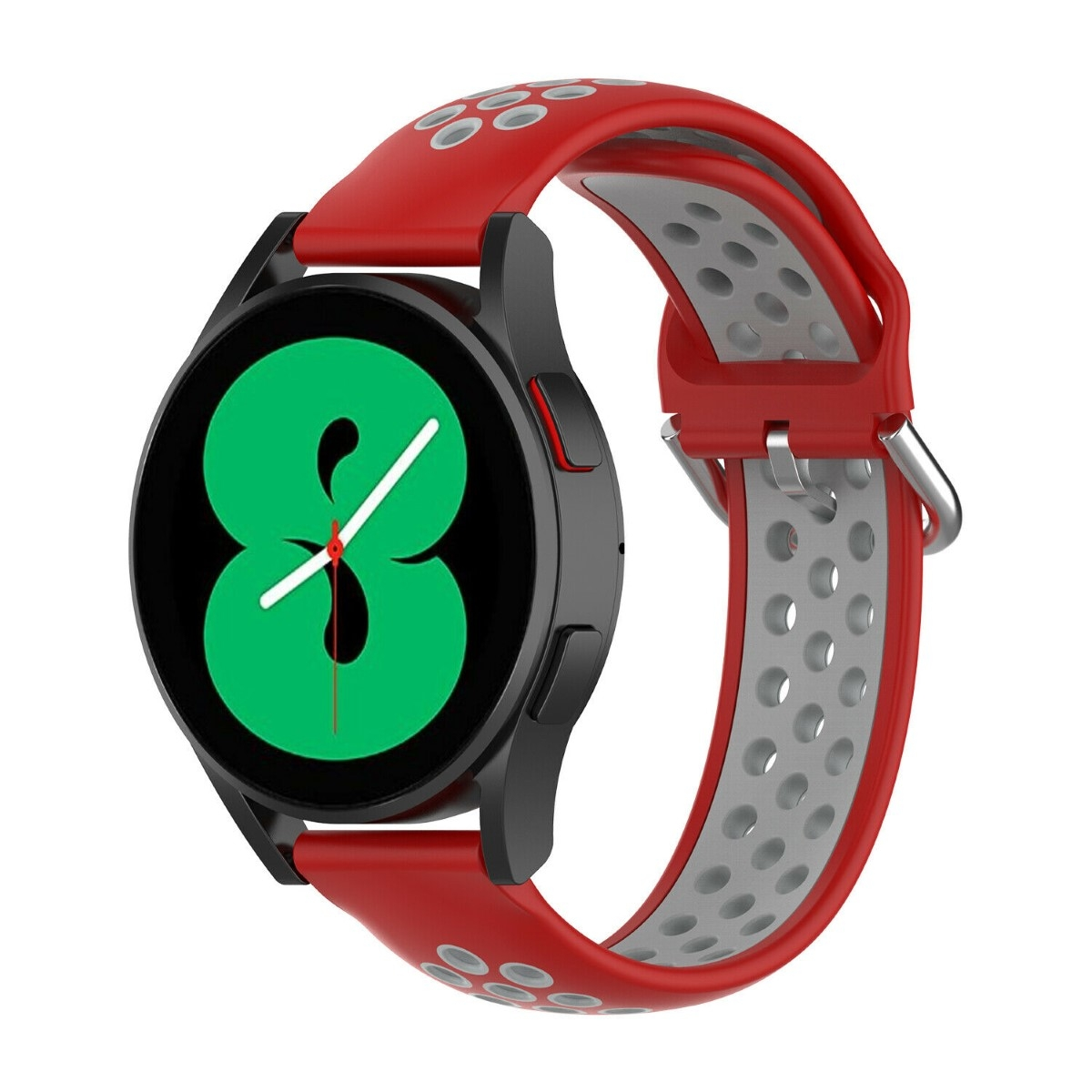CASEONLINE EBN, Smartband, Samsung, Galaxy (40mm), 4 Rot/Grau Watch