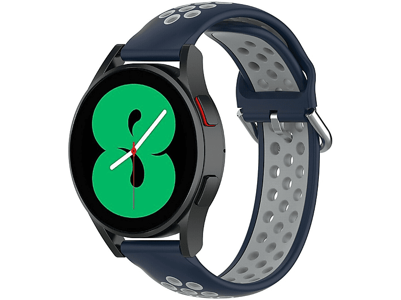 CASEONLINE EBN, Smartband, Samsung, Galaxy Watch 4 (40mm), Marine/Grau