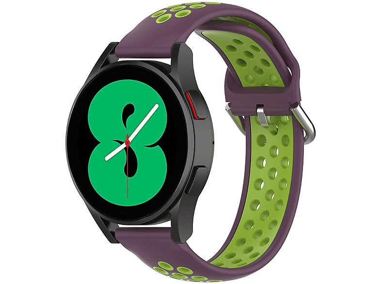 CASEONLINE EBN, Smartband, Samsung, Galaxy Watch 4 (44mm), Lila/Grün