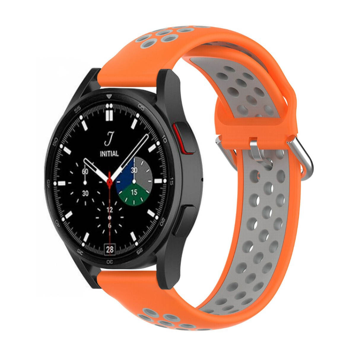 (42mm), Galaxy Orange/Grau EBN, Classic Samsung, 4 Smartband, CASEONLINE Watch