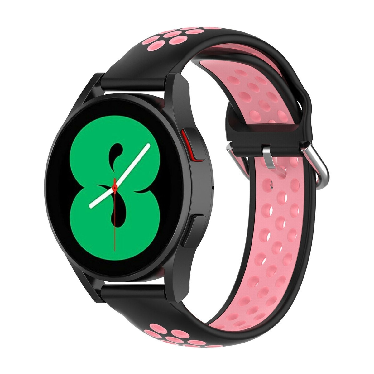 4 Watch Schwarz/Rosa Samsung, (40mm), EBN, Galaxy CASEONLINE Smartband,