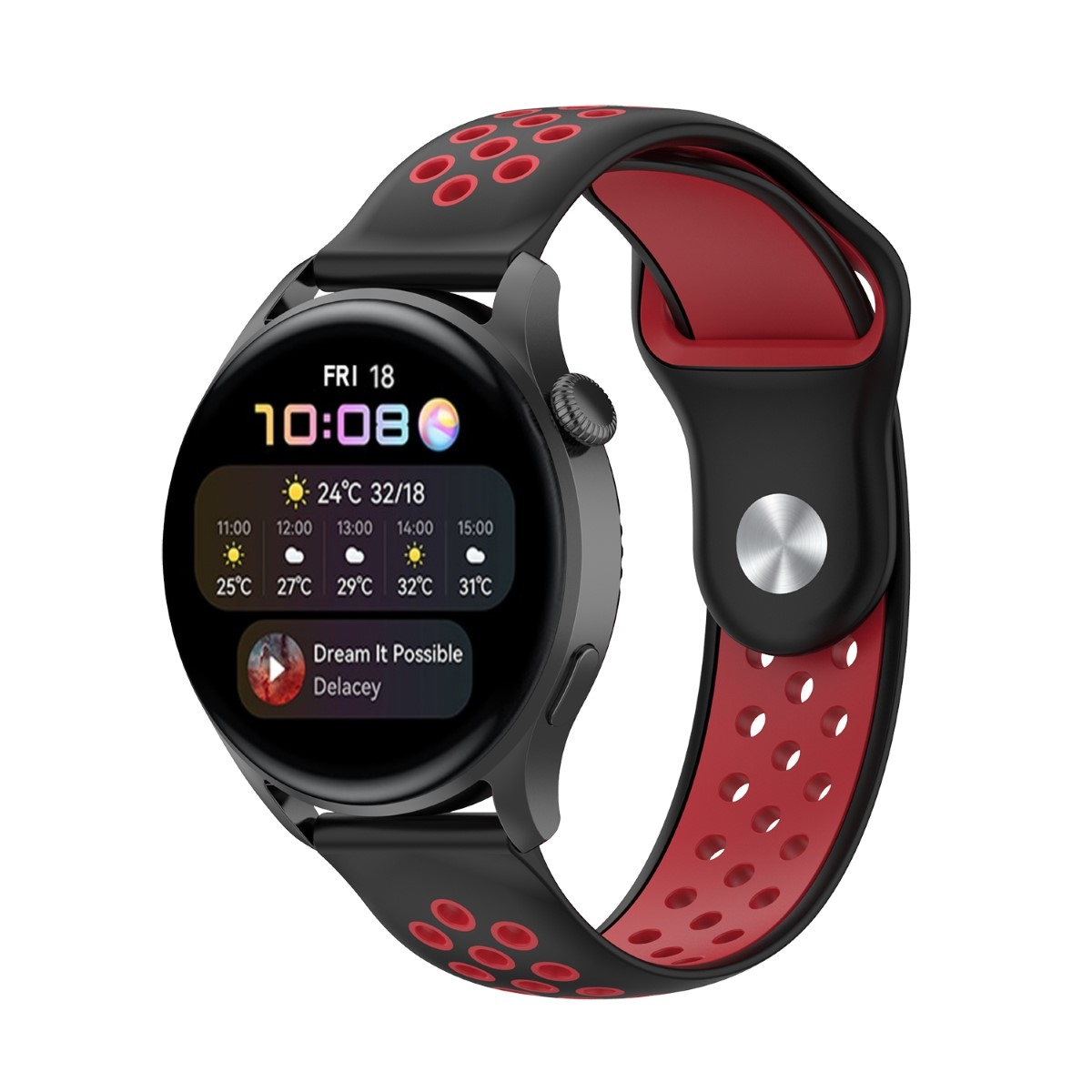 Schwarz/Rot 3 Huawei, Smartband, Pro, CASEONLINE Watch EBN,