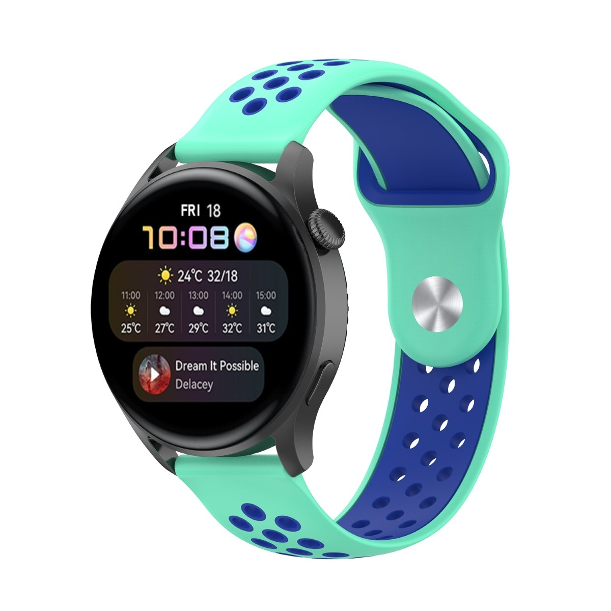 CASEONLINE EBN, 3, Huawei, Smartband, Minze/Blau Watch