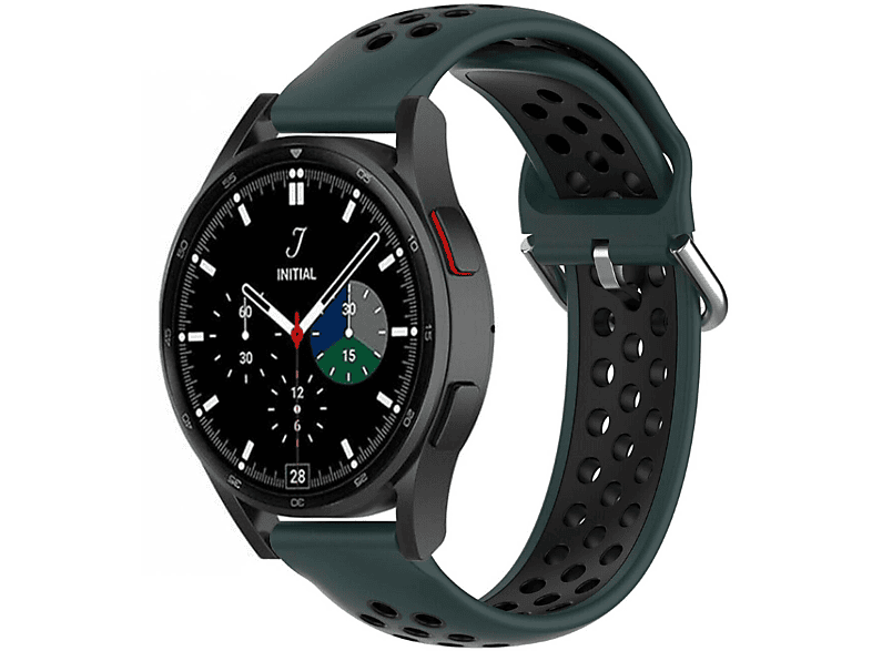 CASEONLINE EBN, Smartband, Samsung, Galaxy Watch 4 Classic (42mm), Grünblau/Schwarz