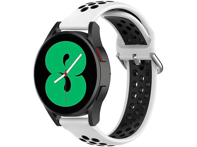 EBN, Samsung, (40mm), Galaxy CASEONLINE 4 Watch Smartband, Weiß/Schwarz