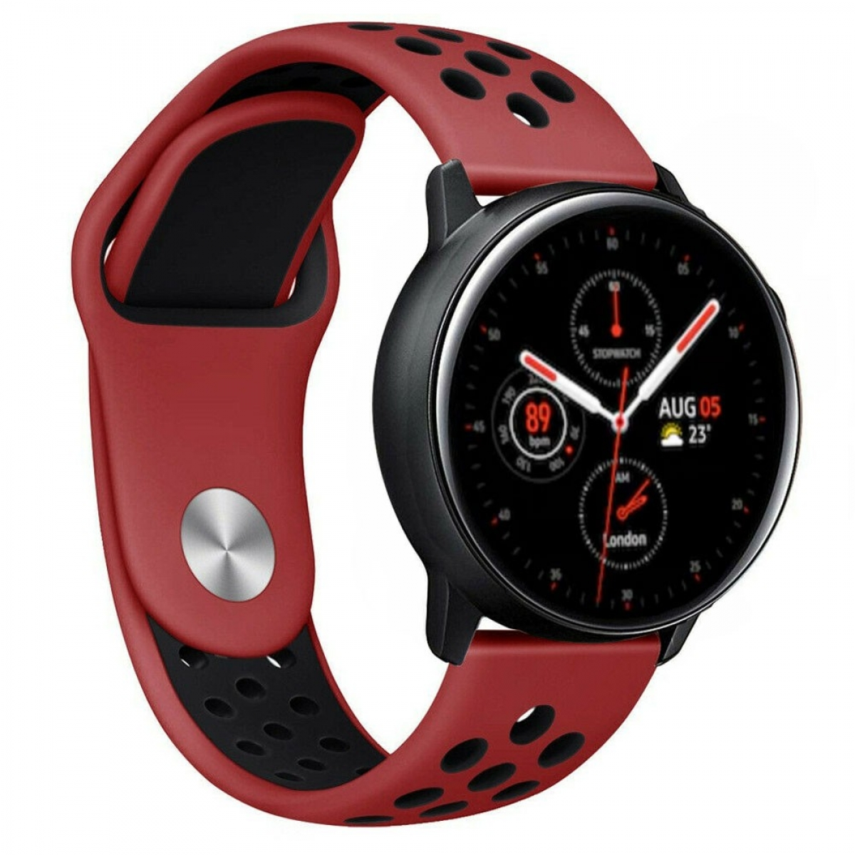 Samsung, Active CASEONLINE Watch Galaxy Rot/Schwarz 2, Smartband, EBN,