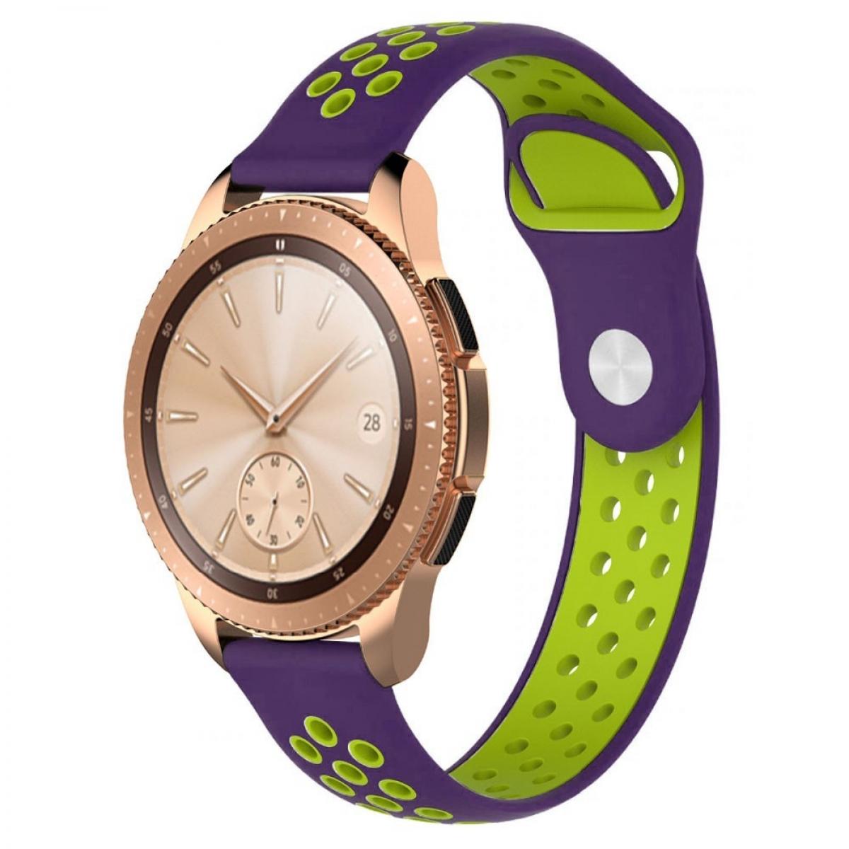 CASEONLINE EBN, Smartband, Samsung, Galaxy 42mm, Lila/Grün Watch