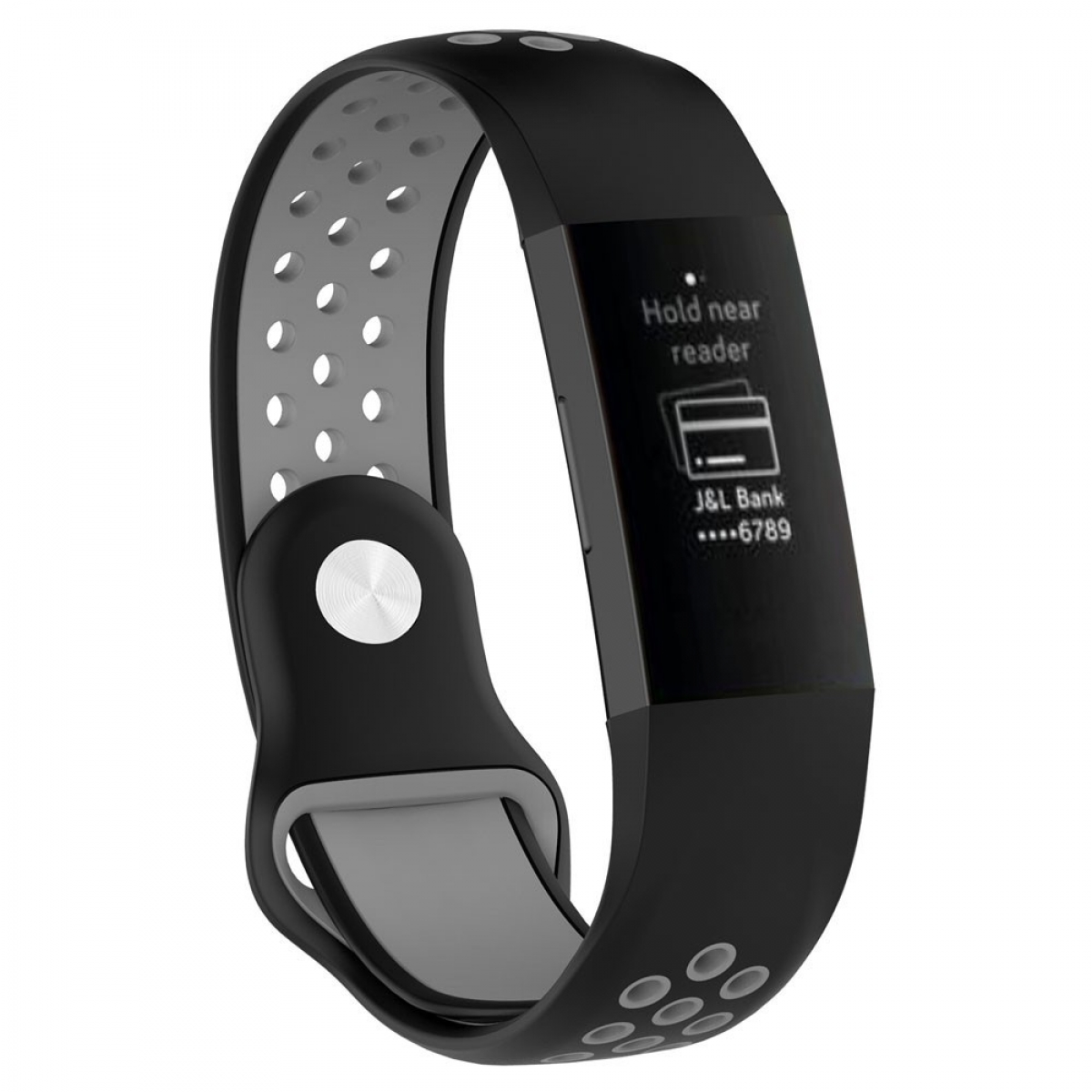 CASEONLINE EBN, Smartband, Fitbit, 3, Charge Schwarzgrau Fitbit