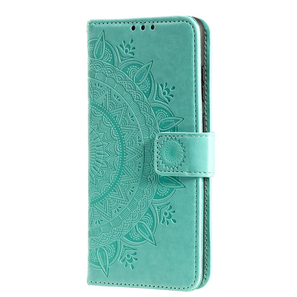 Muster, Klapphülle Bookcover, 5G, Galaxy A53 COVERKINGZ mit Grün Samsung, Mandala
