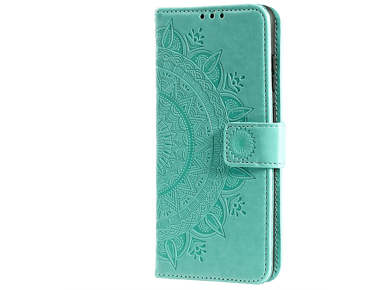 Mandala Galaxy COVERKINGZ Muster, A13 Klapphülle 4G, Samsung, mit Grün Bookcover,