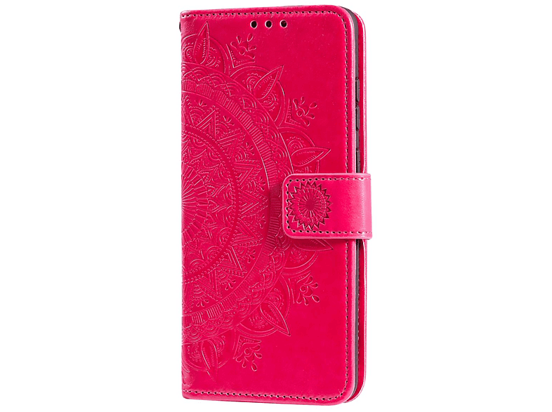 Mandala Samsung, A13 Klapphülle Galaxy Bookcover, COVERKINGZ mit Muster, 5G/Galaxy A04s, Pink