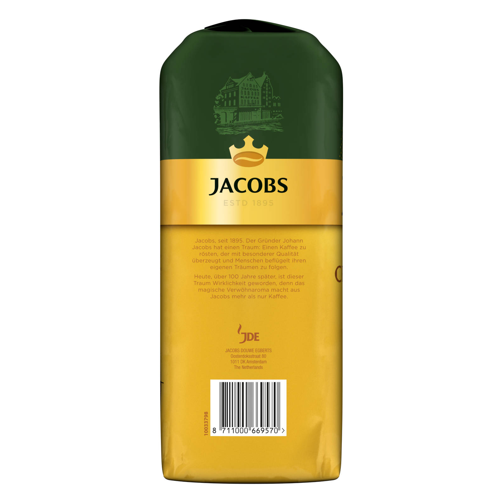 Expertenröstung 1 Crema geröstete ganze kg JACOBS (Kaffeevollautomat) Italiano x 4 Kaffeebohnen