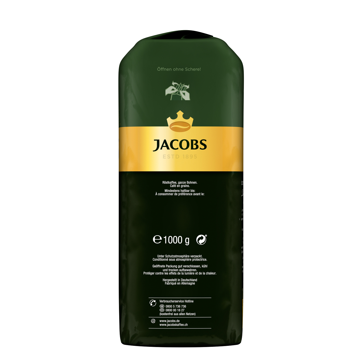 JACOBS 1 Expertenröstung Espresso (Kaffeevollautomat) geröstete kg x ganze Espressobohnen 4