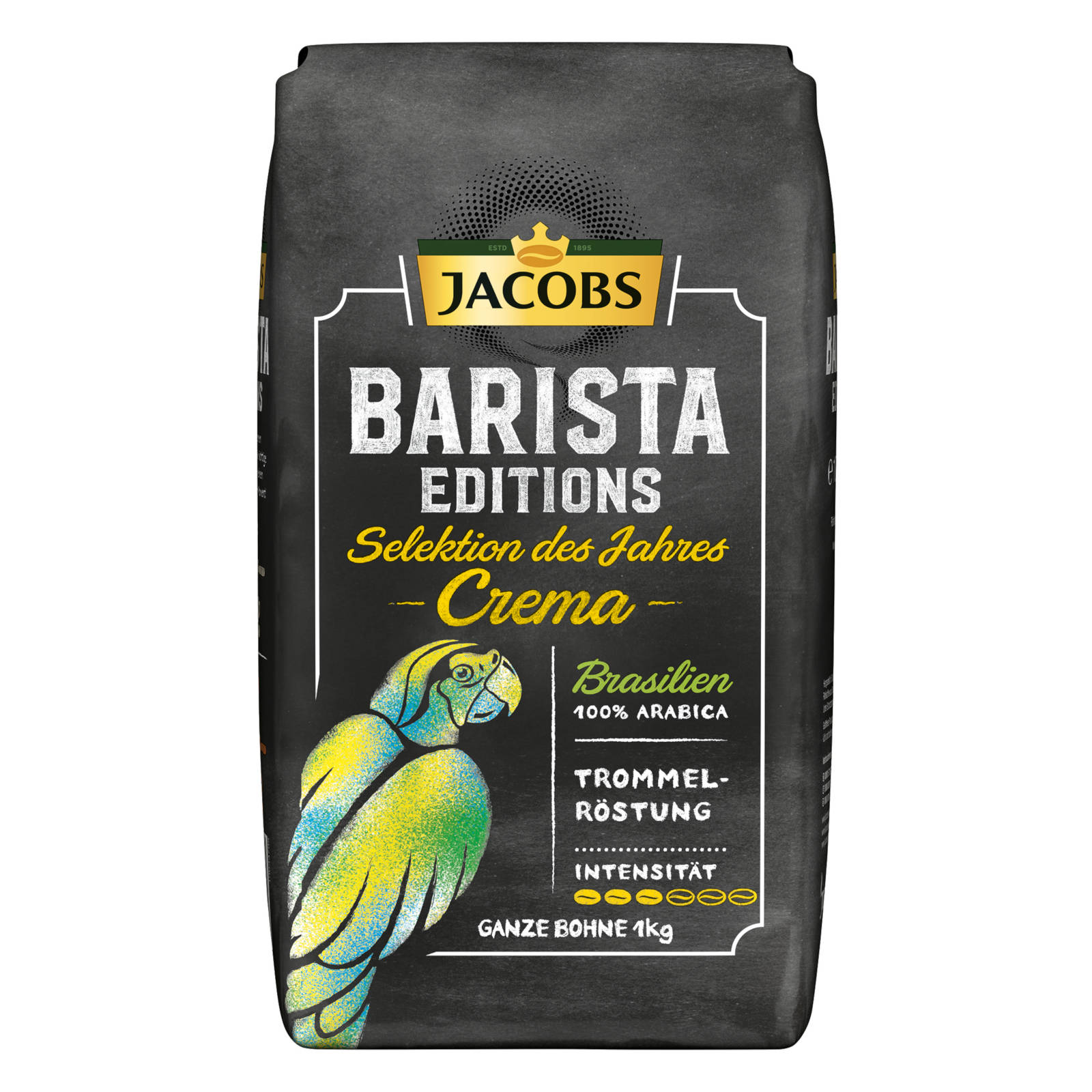 4 des 1 Jahres Barista (Kaffeevollautomat) Editions kg geröstete x ganze Selektion Kaffeebohnen Brasilien JACOBS