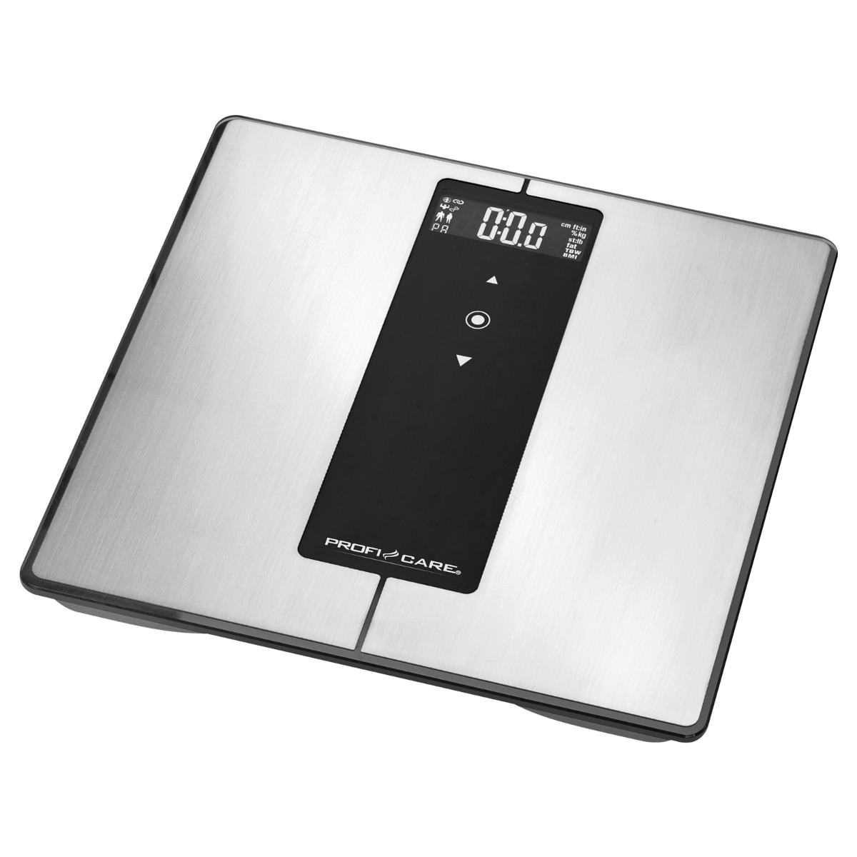 Báscula de baño - PW 3008, Báscula de Baño Inteligente, Análisis Corporal 9 Funciones, Alta Precisión, Acero Inoxidabl PROFICARE, Plata