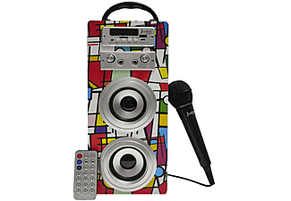 Altavoz inalámbrico Joybox Karaoke;BIWOND WONDERFUL EXPERIENCE, Bluetooh, AUX y USB, Multicolor