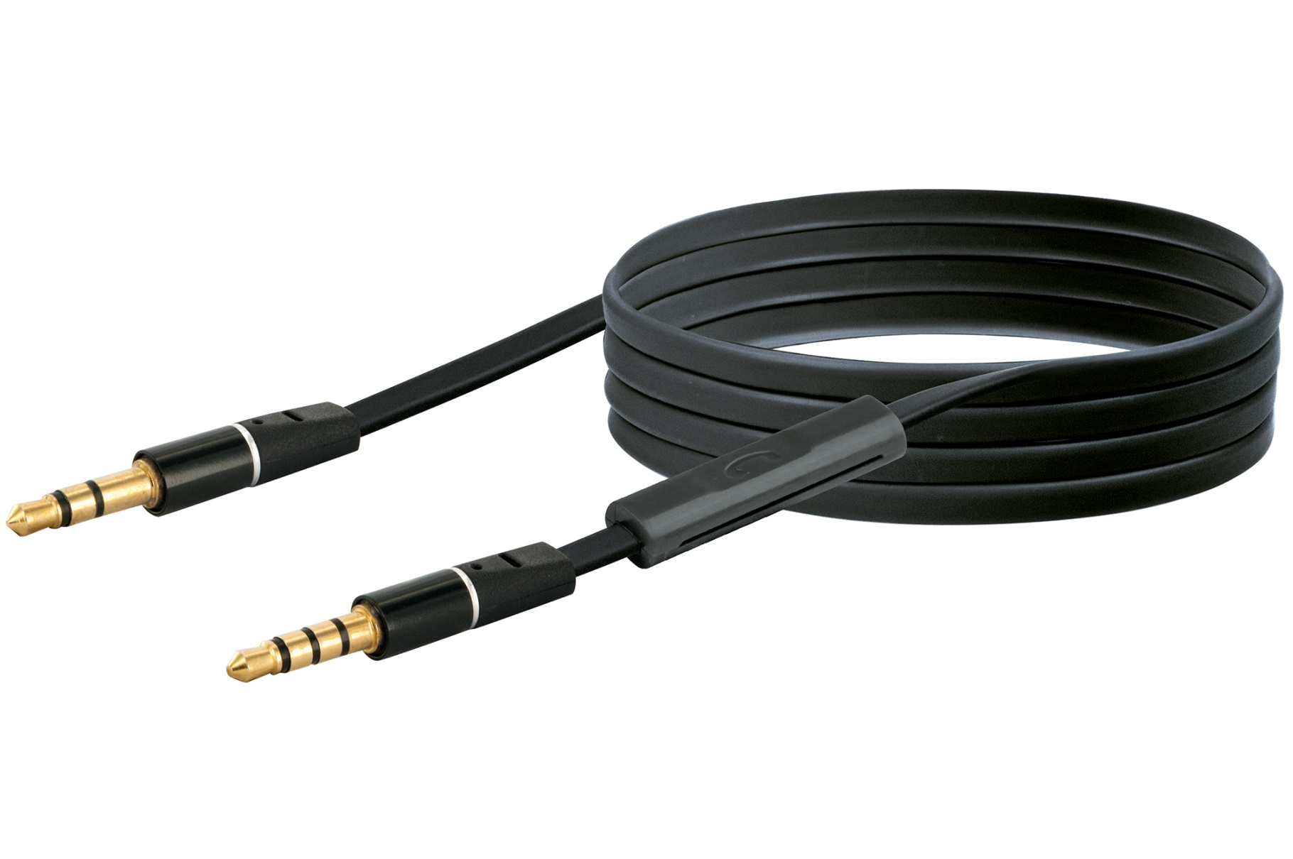 Custodia per telefono con cinturino intrecciato nero e grigio.