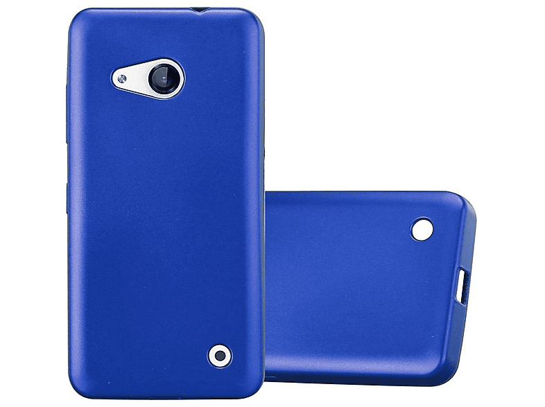 550, CADORABO Nokia, METALLIC Lumia BLAU Matt Backcover, Metallic Hülle, TPU
