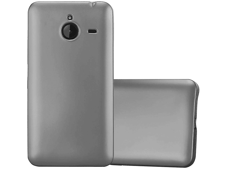 CADORABO TPU Matt Metallic Backcover, XL, METALLIC Lumia GRAU Nokia, Hülle, 640