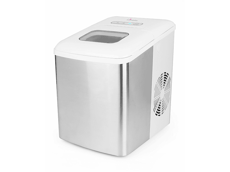 BKITCHEN ice 600 inox Eismaschine (120 Watt, weiß, edelstahl)