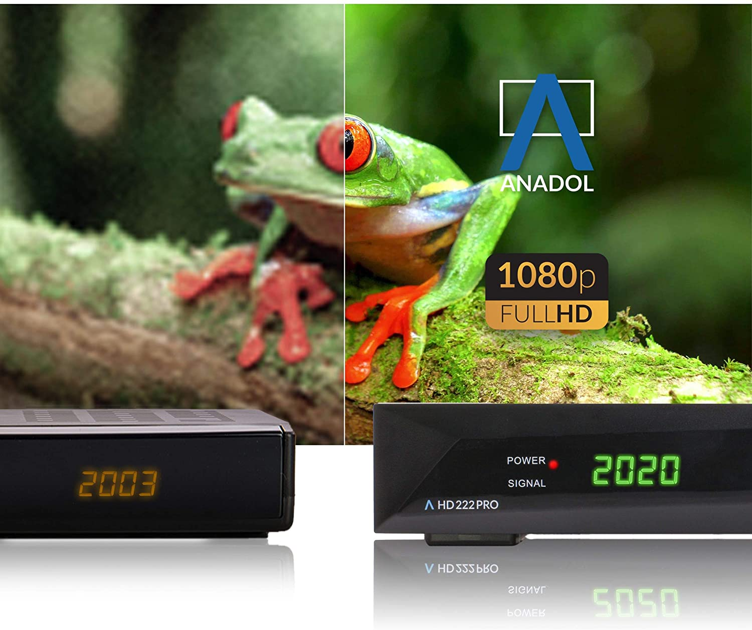 ANADOL HD 222 Pro (Schwarz) Sat-Receiver HD