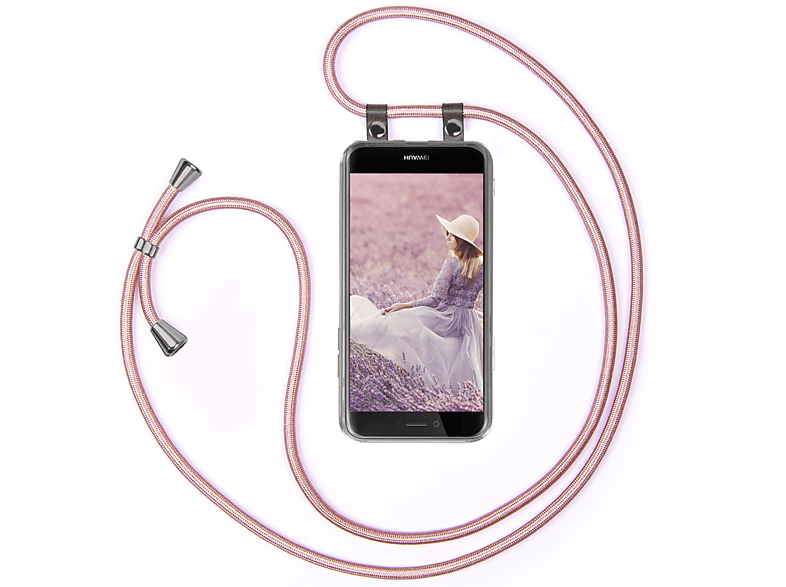 Gold P8 Backcover, Lite Handykette, 2017, MOEX Rose Huawei,