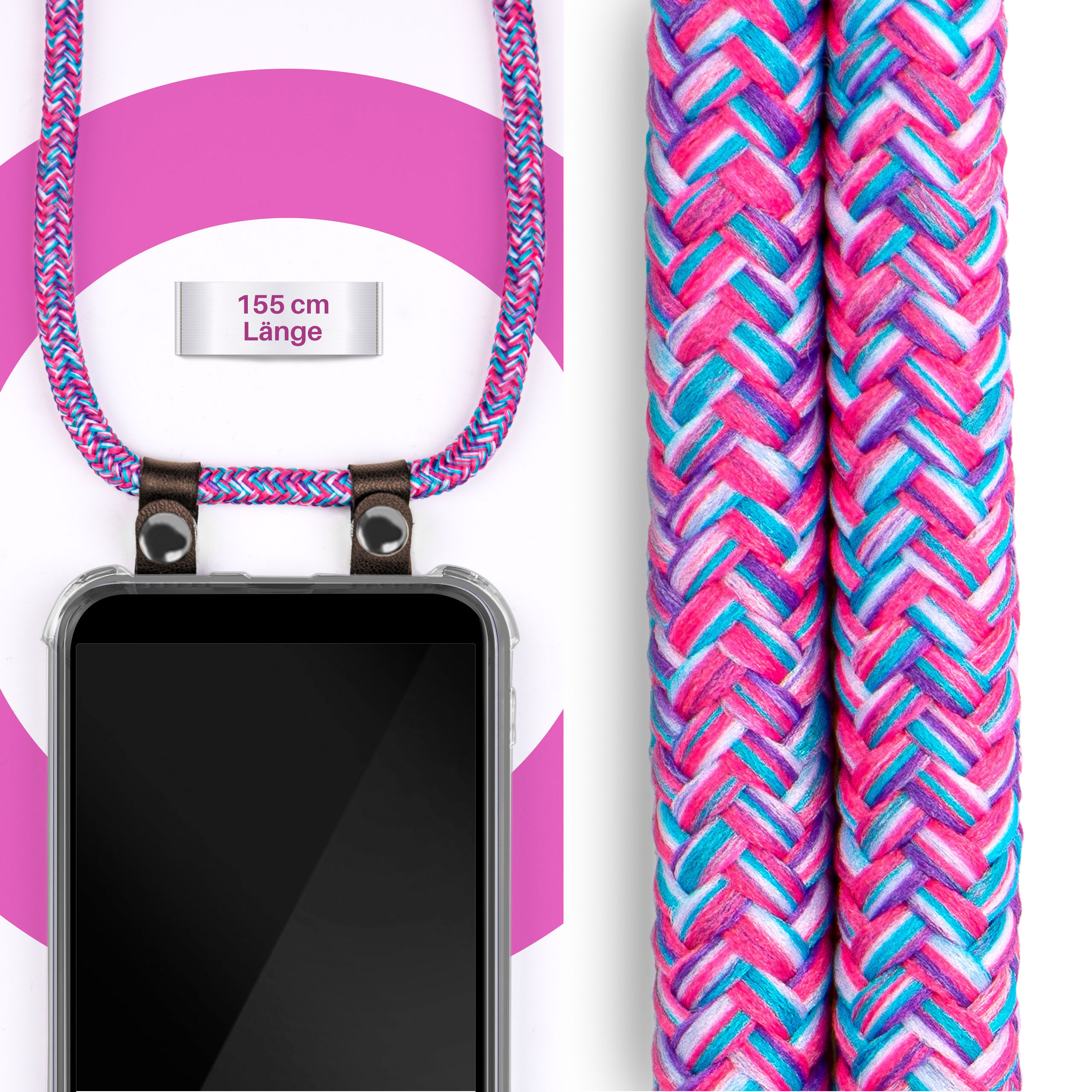 MOEX Samsung, Lila / Handykette, Galaxy A30s, A50 Pink Backcover,