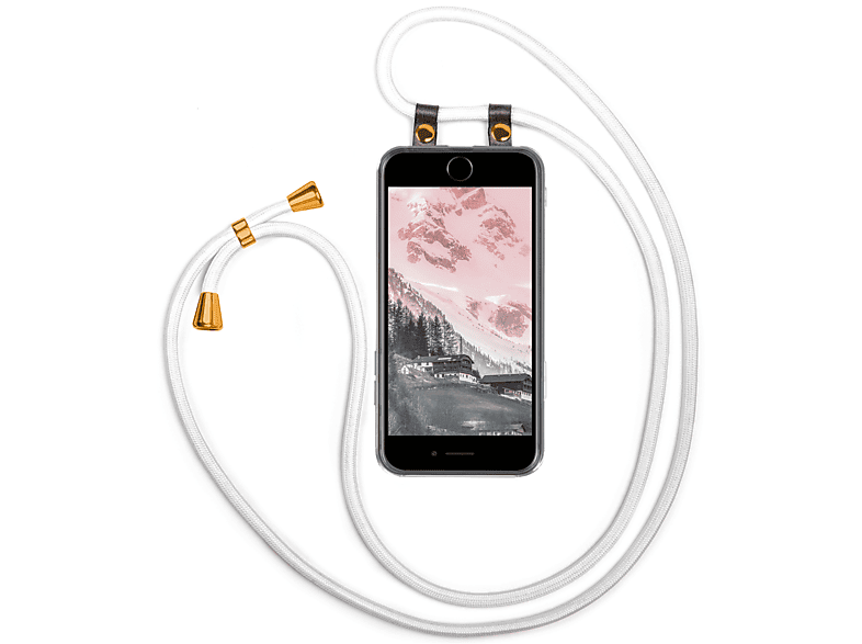 MOEX Weiß 8 iPhone Plus Plus, Backcover, Apple, / Handykette, 7 iPhone