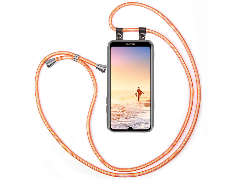 MOEX Handykette, Backcover, Huawei, Y7 / Y7 Prime (2019), Shiny Coral