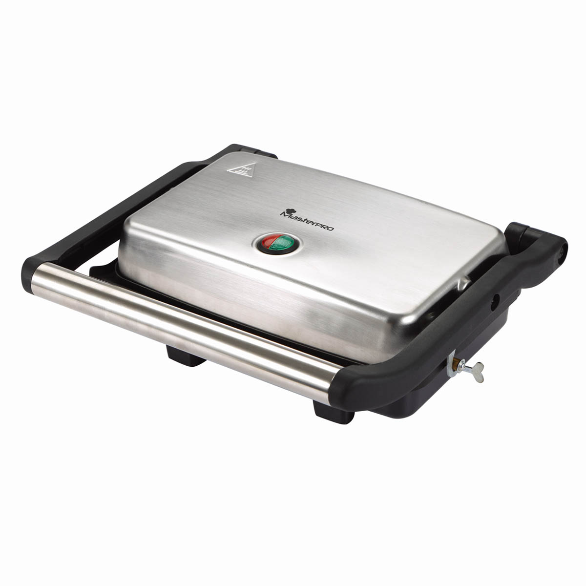 Sandwichera - BGMP-9008 MASTERPRO, Plata/Negro