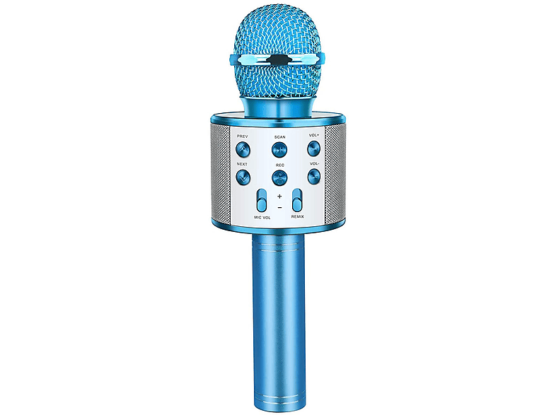 Micrófono De Karaoke Eo Safe Imports Esi-4990 Color Azul