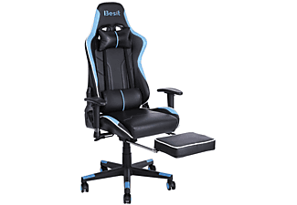 BESIT LL-LDJYJT-Blu Gaming Stuhl, Schwarz und Blau