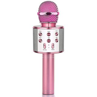 Micrófono Karaoke  - MIC-WS-858P SMARTEK, Rosa