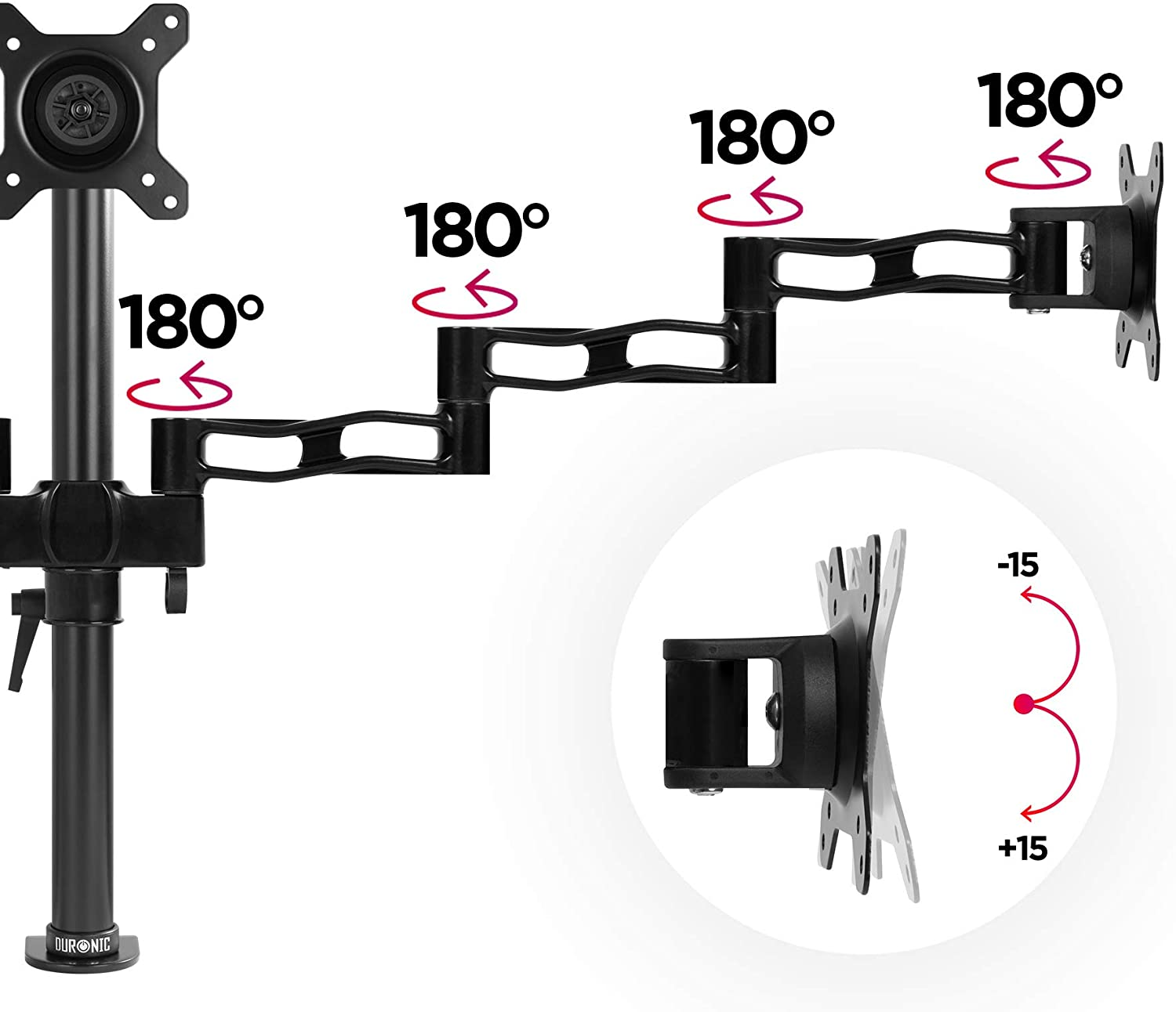 DURONIC DM353 Monitorarm Drehung, Kapazität Monitorhalterung, | | Höhe, Zoll drei 22\