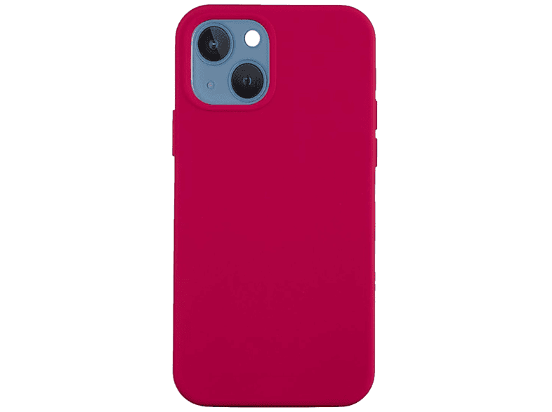 COVERKINGZ Handycase aus Silikon, Backcover, Apple, iPhone 13 Mini [5,4 Zoll], Rot