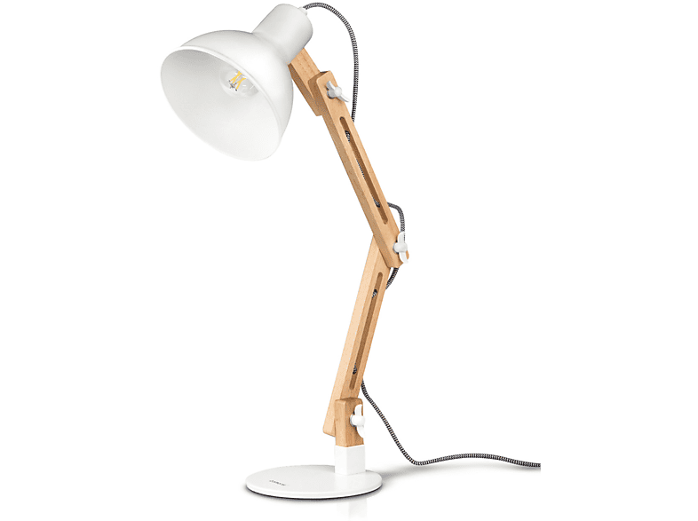klassichen verstellbarem Arm, Lampe Leselampe, LED Augenfreundliche TOMONS Holz-Design, Leselampe im Schreibtischlampe mit